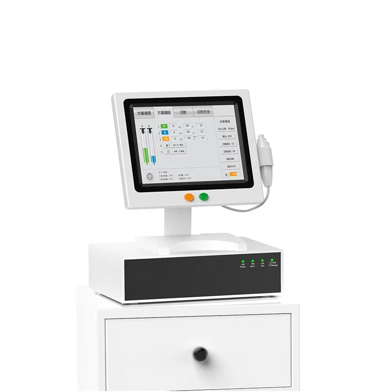 Single Syringe Angiographic Injector